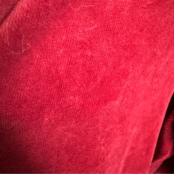 Vintage Juicy Couture Red Velour Women's Jacket - Picture 4 of 8